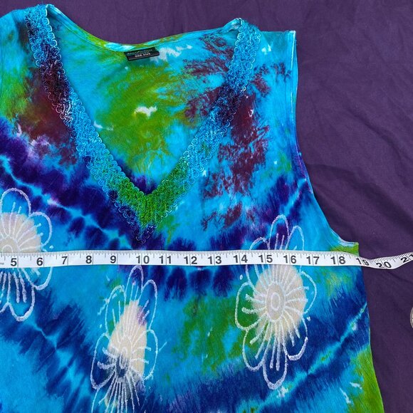 🤗206-You Are Brilliant 💖 Tye Dye Dress - Picture 7 of 9